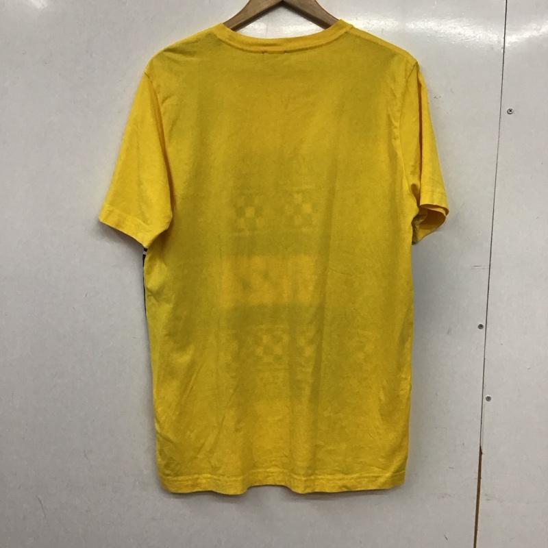 ディーゼル DIESEL Tシャツ 半袖 半袖カットソー プリントTシャツ クルーネックカットソー M プリント 黄 / イエロー / yellow メンズ USED 古着 中古 10159132