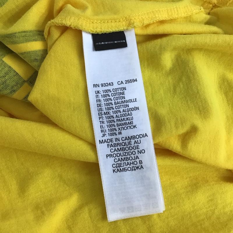 ディーゼル DIESEL Tシャツ 半袖 半袖カットソー プリントTシャツ クルーネックカットソー M プリント 黄 / イエロー / yellow メンズ USED 古着 中古 10159132