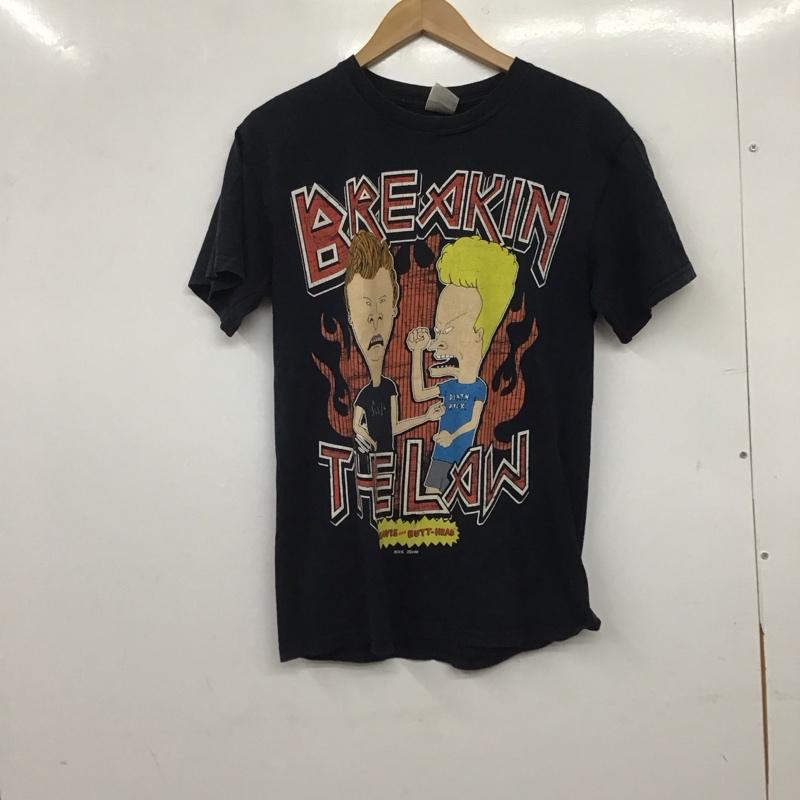 ギルダン GILDAN Tシャツ 半袖 半袖カットソー プリントTシャツ クルーネックカットソー S プリント ダークグレー / ダークグレー / メンズ USED 古着 中古 10159133