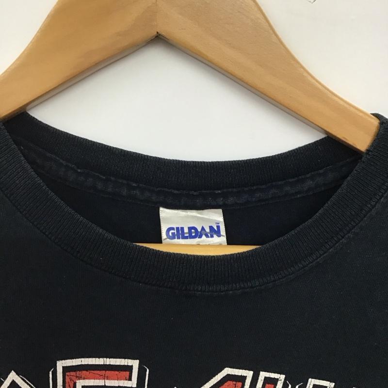 ギルダン GILDAN Tシャツ 半袖 半袖カットソー プリントTシャツ クルーネックカットソー S プリント ダークグレー / ダークグレー / メンズ USED 古着 中古 10159133