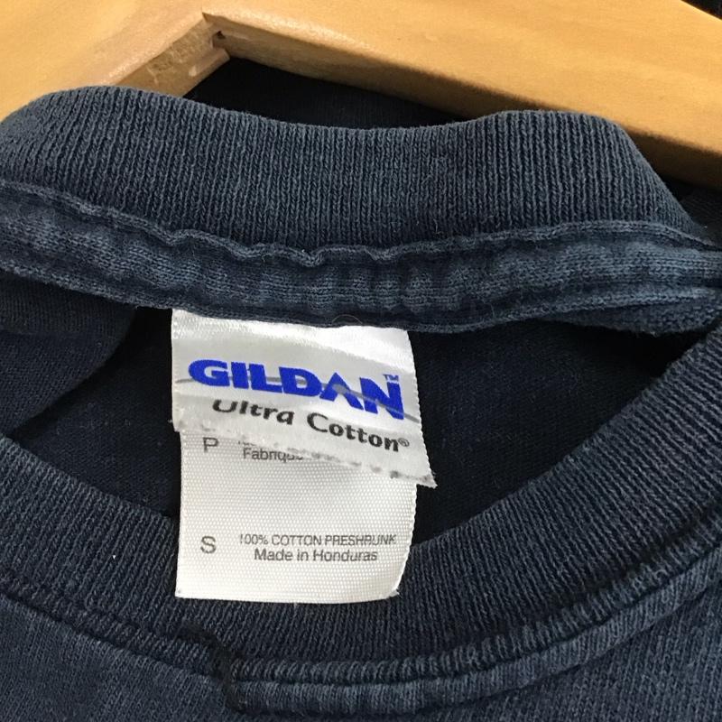 ギルダン GILDAN Tシャツ 半袖 半袖カットソー プリントTシャツ クルーネックカットソー S プリント ダークグレー / ダークグレー / メンズ USED 古着 中古 10159133