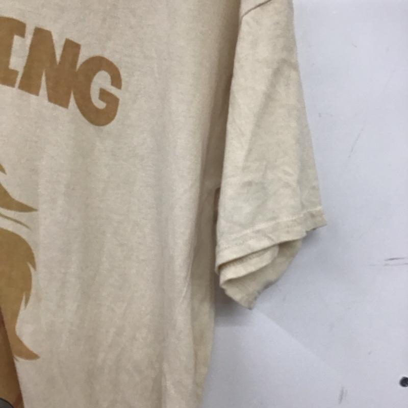 ディズニー Disney Tシャツ 半袖 半袖カットソー プリントTシャツ クルーネックカットソー S プリント ベージュ / ベージュ / beige メンズ USED 古着 中古 10159134