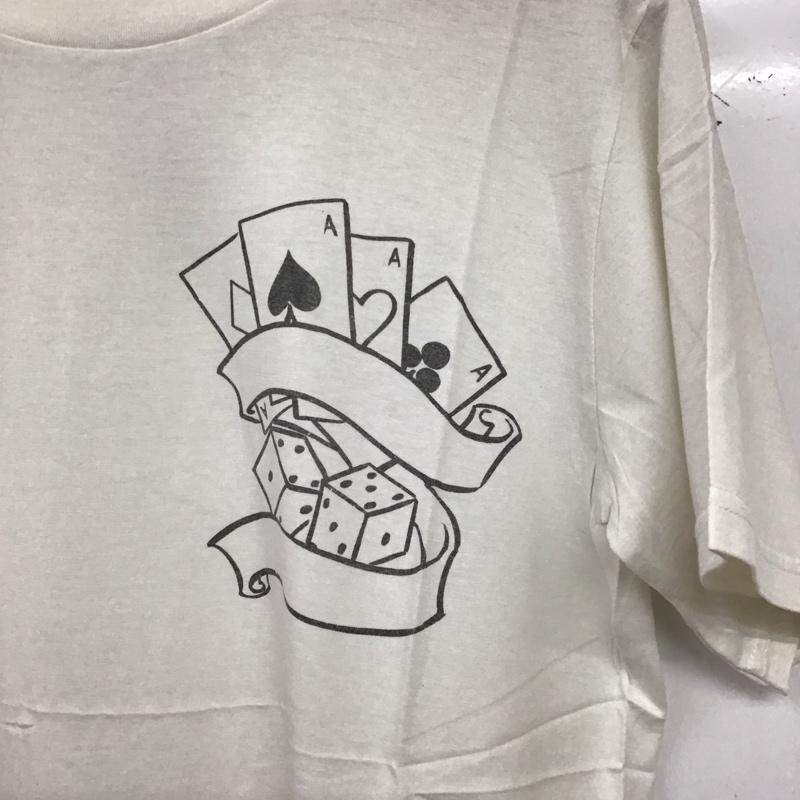 シャンブルズ Shambles Tシャツ 半袖 半袖カットソー プリントTシャツ クルーネックカットソー ナンバーナイン S プリント 白 / ホワイト / white メンズ USED 古着 中古 10159135