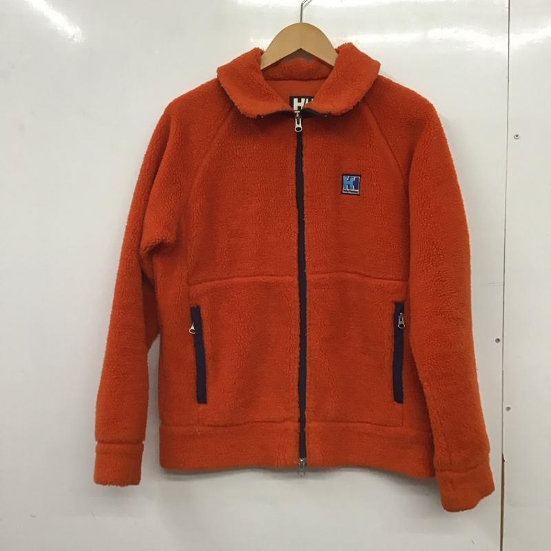 ヘリーハンセン HELLY HANSEN ジャケット、上着 ジャンパー、ブルゾン hh51254 ジップアップフリースジャケット アウター M ロゴ、文字 橙 / オレンジ / orange メンズ USED 古着 中古 10159138