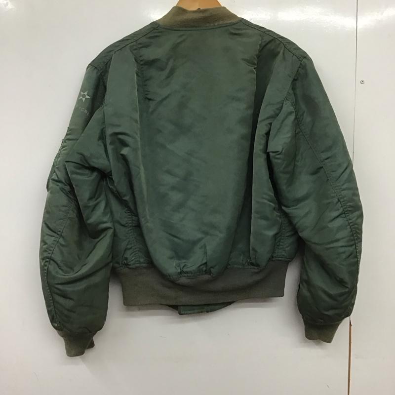 アルファインダストリー Alpha Industries ジャケット、上着 ジャンパー、ブルゾン ジップアップジャケット ナイロンジャケット アウター M 無地 カーキ / カーキ / khaki メンズ USED 古着 中古 10159139
