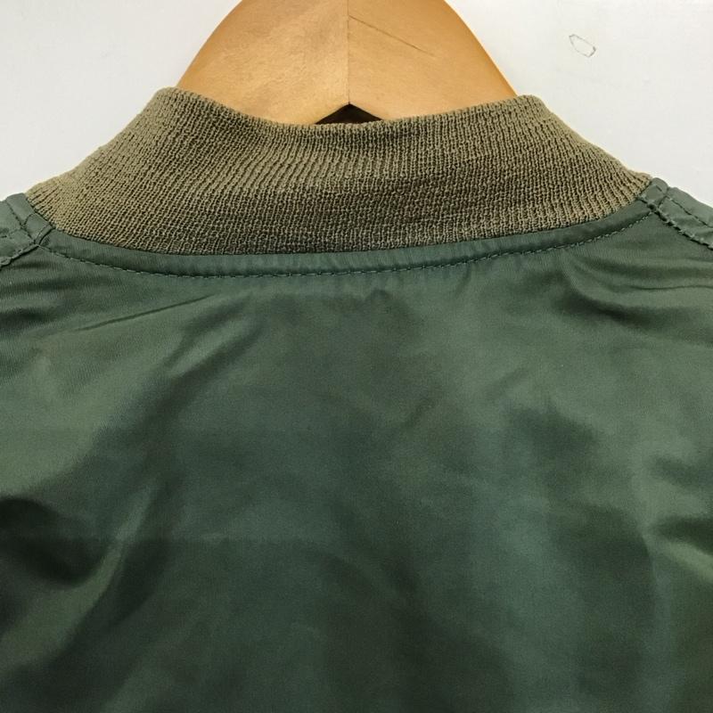 アルファインダストリー Alpha Industries ジャケット、上着 ジャンパー、ブルゾン ジップアップジャケット ナイロンジャケット アウター M 無地 カーキ / カーキ / khaki メンズ USED 古着 中古 10159139