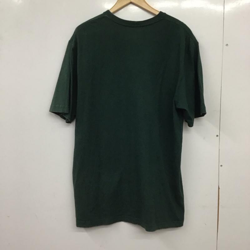 カーハート Carhartt Tシャツ 半袖 半袖カットソー プリントTシャツ クルーネックカットソー M ロゴ、文字 緑 / グリーン / green メンズ USED 古着 中古 10159141