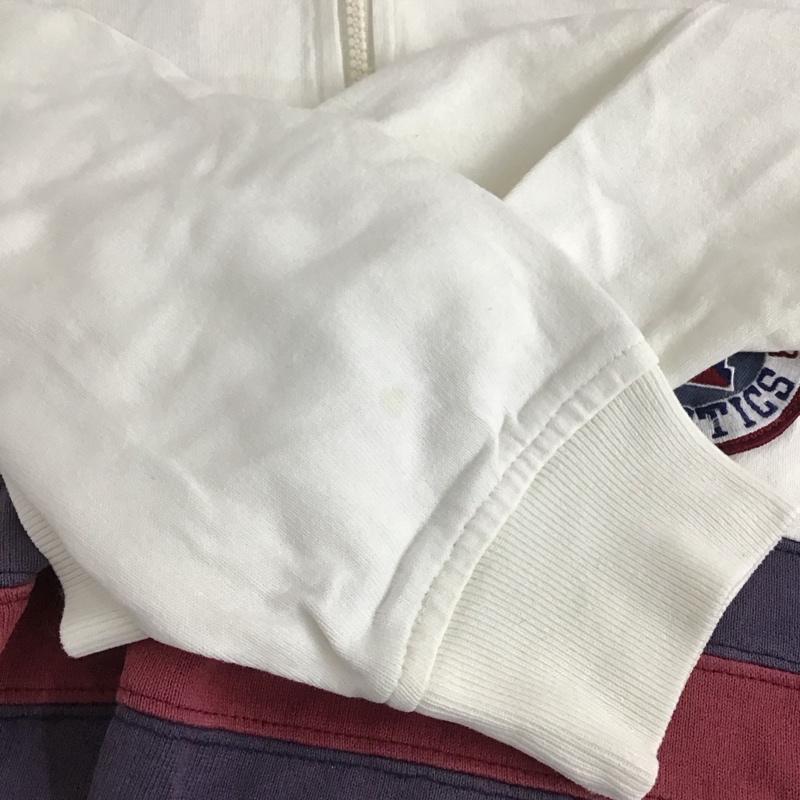 トミーヒルフィガー TOMMY HILFIGER カットソー 長袖 長袖カットソー ジップアップネック L ロゴ、文字 アイボリー / アイボリー / メンズ USED 古着 中古 10159144