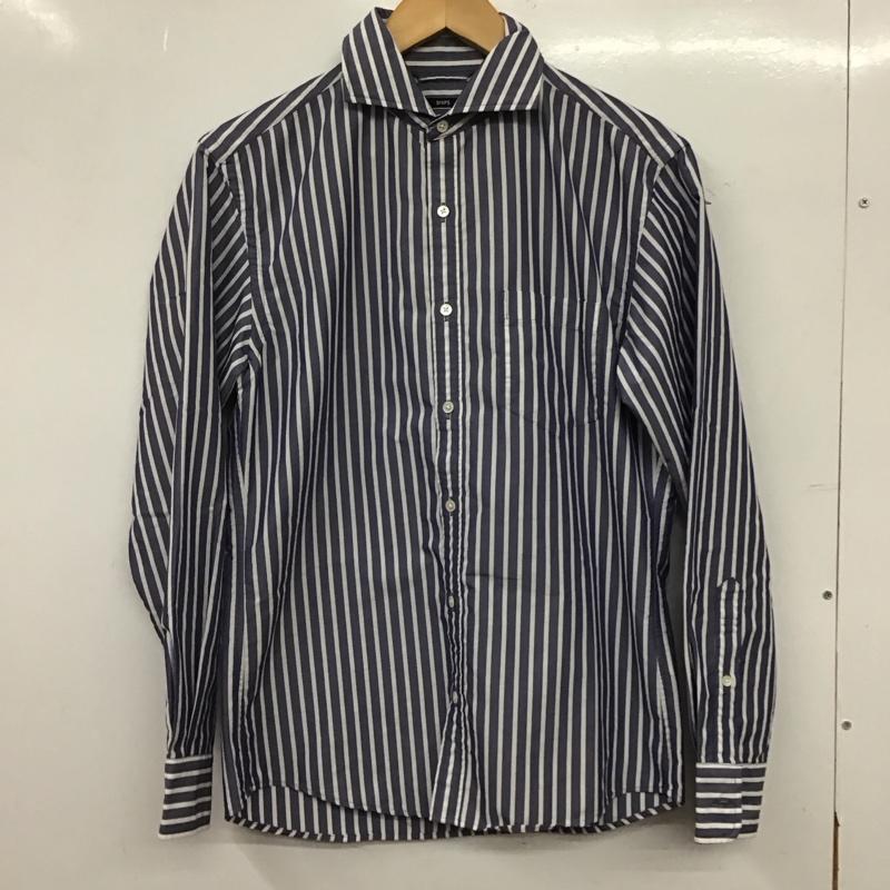 シップス SHIPS シャツ、ブラウス 長袖 長袖シャツ ストライプシャツ S ストライプ 紺 / ネイビー / navy メンズ USED 古着 中古 10159146