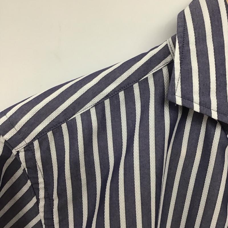 シップス SHIPS シャツ、ブラウス 長袖 長袖シャツ ストライプシャツ S ストライプ 紺 / ネイビー / navy メンズ USED 古着 中古 10159146