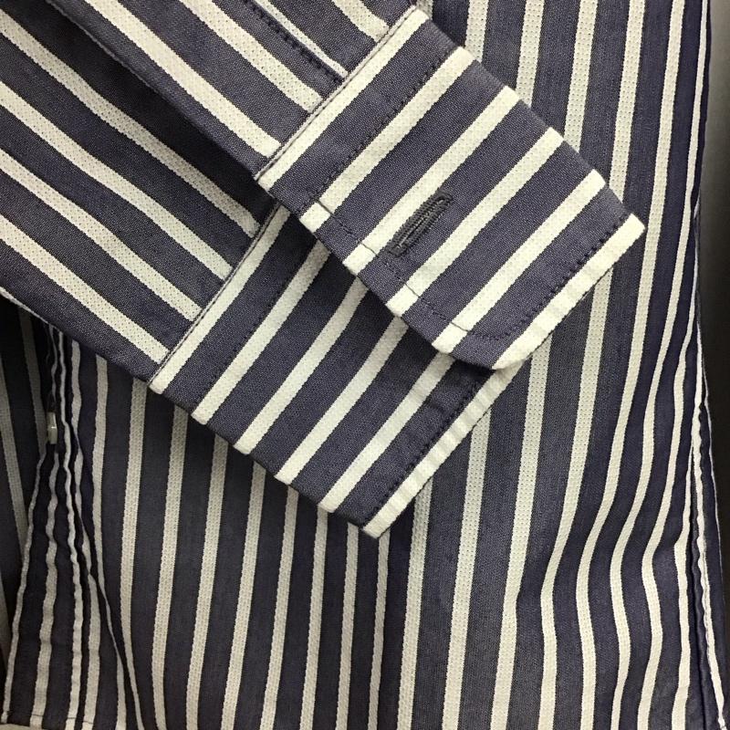 シップス SHIPS シャツ、ブラウス 長袖 長袖シャツ ストライプシャツ S ストライプ 紺 / ネイビー / navy メンズ USED 古着 中古 10159146