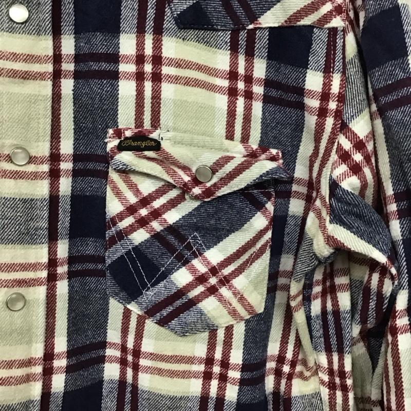 ラングラー Wrangler シャツ、ブラウス 長袖 長袖シャツ チェックシャツ カラーシャツ L チェック マルチカラー / マルチカラー / multicolor メンズ USED 古着 中古 10159151