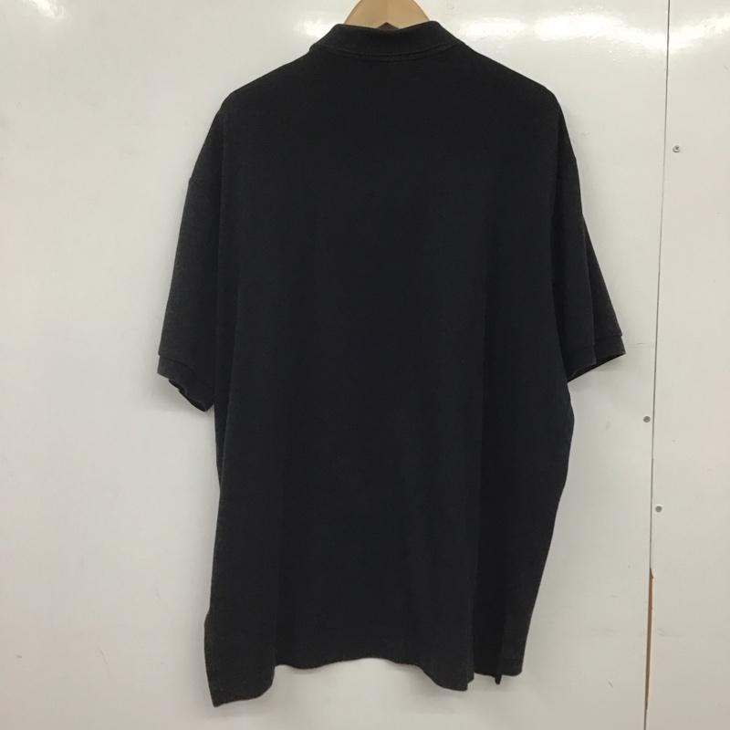 ポロバイラルフローレン Polo by RALPH LAUREN ポロシャツ 半袖 半袖ポロシャツ カラーシャツ 半袖カットソー XL ロゴ、文字 黒 / ブラック / black メンズ USED 古着 中古 10159153