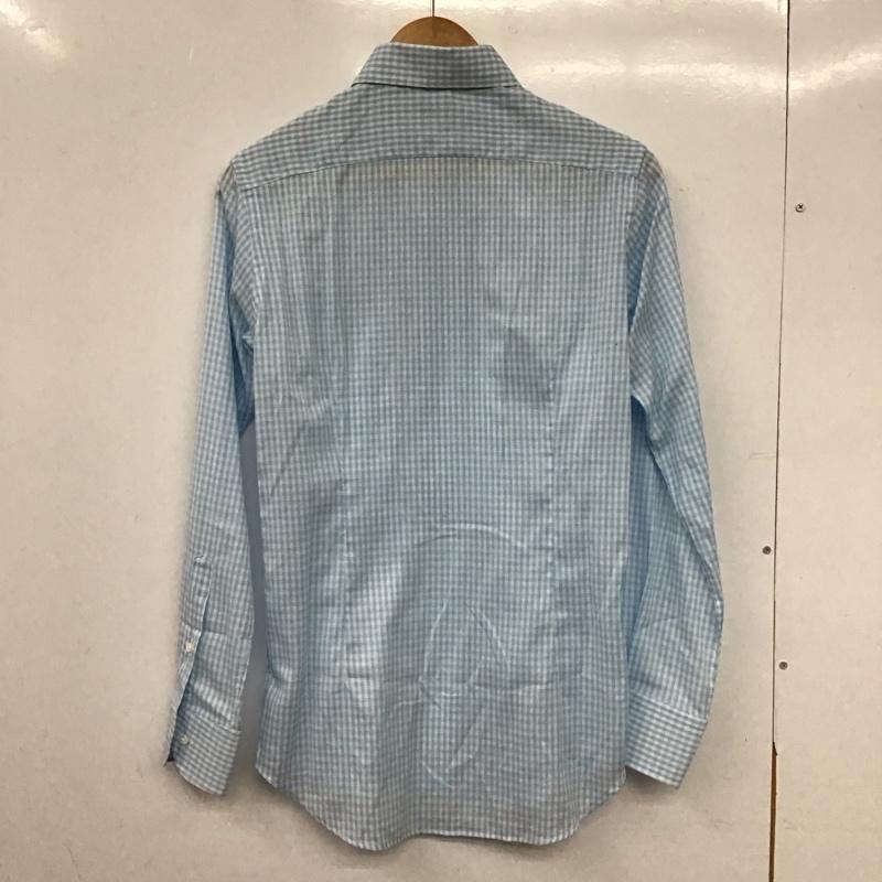 シップス SHIPS シャツ、ブラウス 長袖 長袖シャツ チェックシャツ カラーシャツ ボタンダウンシャツ チェック 白 / ホワイト / white X 水色 / ライトブルー / メンズ USED 古着 中古 10159155