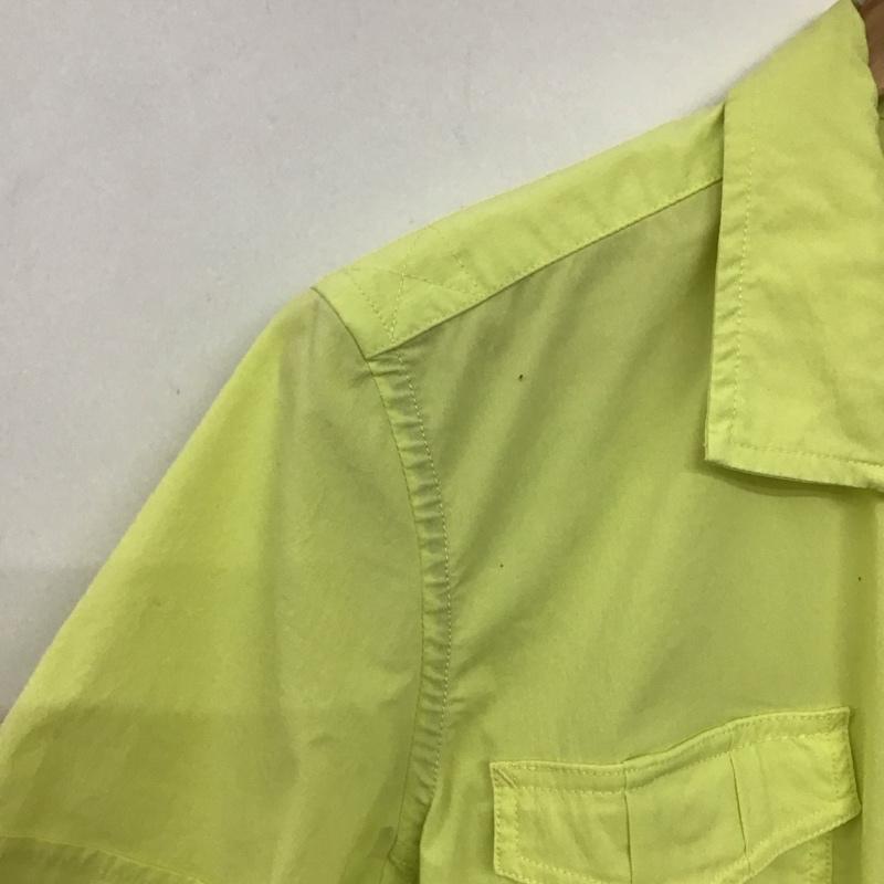 ジュンハシモト junhashimoto シャツ、ブラウス 半袖 半袖シャツ 無地シャツ ポケットシャツ 4 無地 黄 / イエロー / yellow メンズ USED 古着 中古 10159160