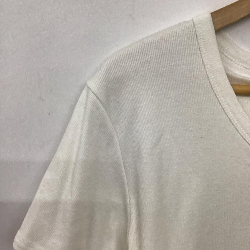 エーケーエム AKM Tシャツ 半袖 半袖カットソー プリントTシャツ Vネックカットソー XL 無地 白 / ホワイト / white メンズ USED 古着 中古 10159161