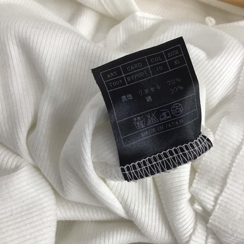 エーケーエム AKM Tシャツ 半袖 半袖カットソー プリントTシャツ Vネックカットソー XL 無地 白 / ホワイト / white メンズ USED 古着 中古 10159161