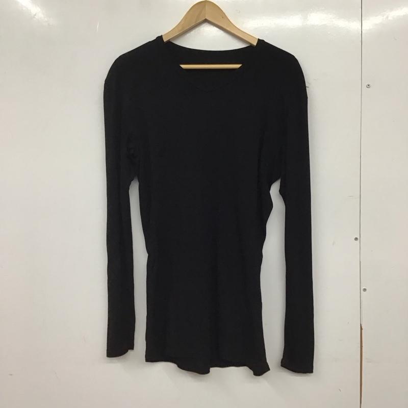 エーケーエム AKM カットソー 長袖 長袖カットソー Vネックカットソー L 無地 黒 / ブラック / black メンズ USED 古着 中古 10159165