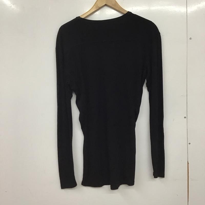 エーケーエム AKM カットソー 長袖 長袖カットソー Vネックカットソー L 無地 黒 / ブラック / black メンズ USED 古着 中古 10159165