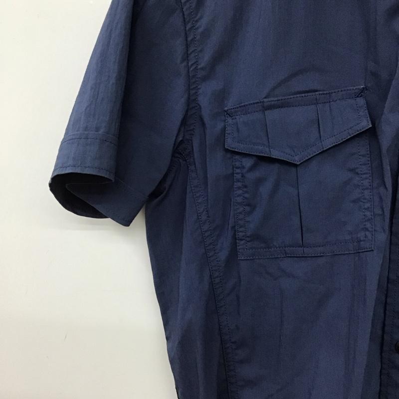 ジュンハシモト junhashimoto シャツ、ブラウス 半袖 半袖シャツ 無地シャツ ポケットシャツ 4 無地 紺 / ネイビー / navy メンズ USED 古着 中古 10159168