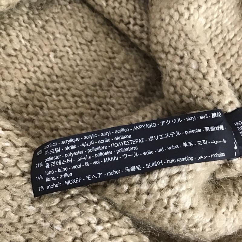 ザラ ZARA ニット、セーター 長袖 S 無地 ベージュ / ベージュ / beige レディース USED 古着 中古 10159169