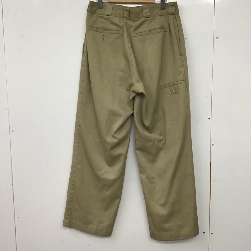 ディッキーズ Dickies パンツ ワークパンツ、ペインターパンツ ワークパンツ ワイドパンツ カジュアルパンツ 32インチ ロゴ、文字 ベージュ / ベージュ / beige メンズ USED 古着 中古 10159171