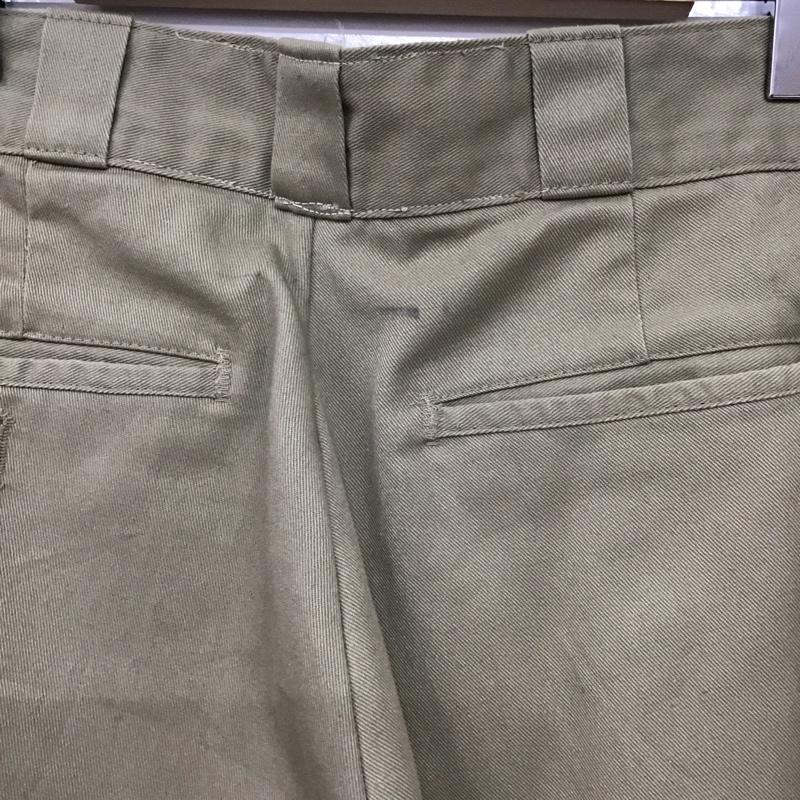 ディッキーズ Dickies パンツ ワークパンツ、ペインターパンツ ワークパンツ ワイドパンツ カジュアルパンツ 32インチ ロゴ、文字 ベージュ / ベージュ / beige メンズ USED 古着 中古 10159171