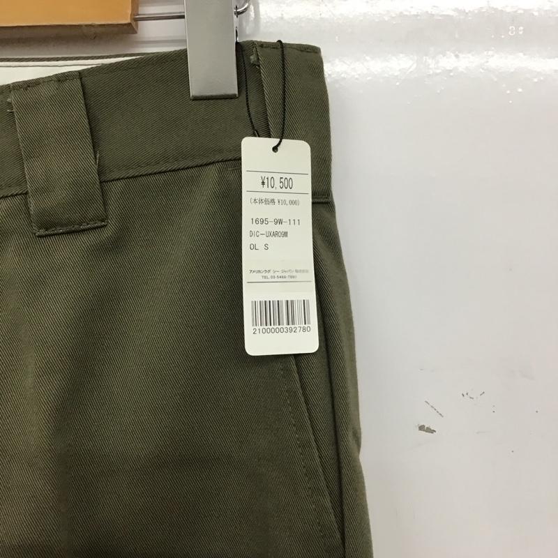 ディッキーズ Dickies パンツ ワークパンツ、ペインターパンツ ワークパンツ ワイドパンツ カジュアルパンツ S 無地 カーキ / カーキ / khaki メンズ USED 古着 中古 10159174