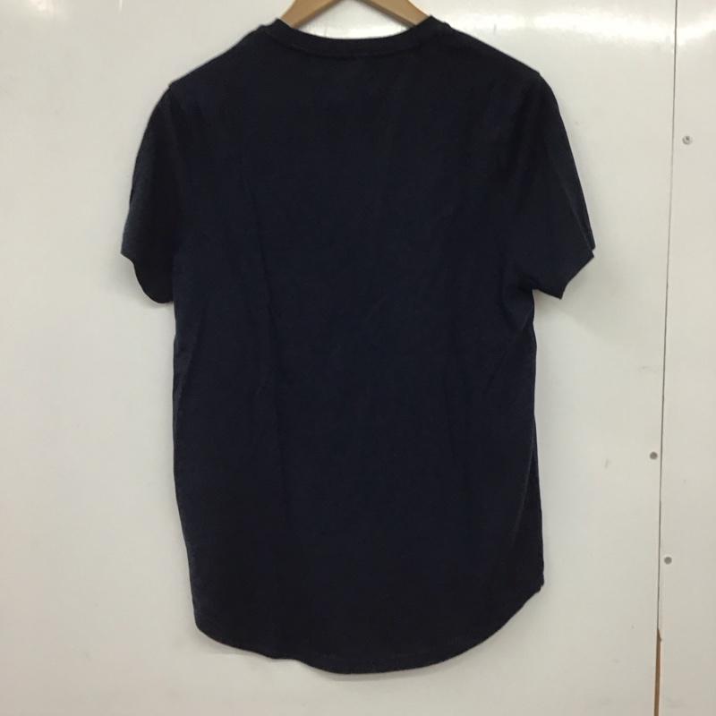 トミーヒルフィガー TOMMY HILFIGER Tシャツ 半袖 半袖カットソー プリントTシャツ クルーネックカットソー S ロゴ、文字 紺 / ネイビー / navy メンズ USED 古着 中古 10159180