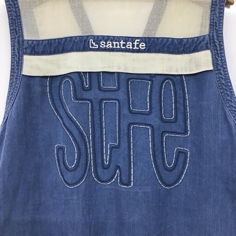 サンタフェ SANTAFE ベスト ベスト ジップアップベスト ノースリーブカットソー アウター ロゴ、文字 インディゴ / インディゴ / Indigo メンズ USED 古着 中古 10159181