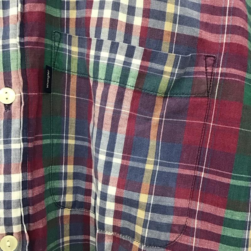 ラングラー Wrangler シャツ、ブラウス 長袖 長袖シャツ チェックシャツ カラーシャツ M チェック マルチカラー / マルチカラー / multicolor メンズ USED 古着 中古 10159183
