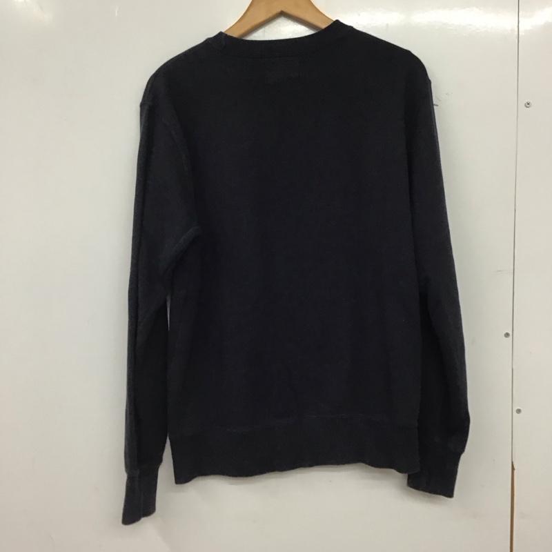 チャンピオン Champion トレーナー 長袖 長袖トレーナー スウェット クルーネック プルオーバー M 無地 紺 / ネイビー / navy メンズ USED 古着 中古 10159184