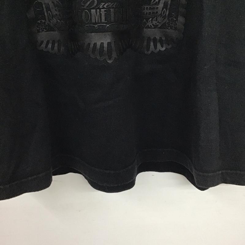 クリームソーダ CREAMSODA Tシャツ 半袖 半袖カットソー プリントTシャツ クルーネックカットソー ロゴ、文字 黒 / ブラック / black メンズ USED 古着 中古 10159188
