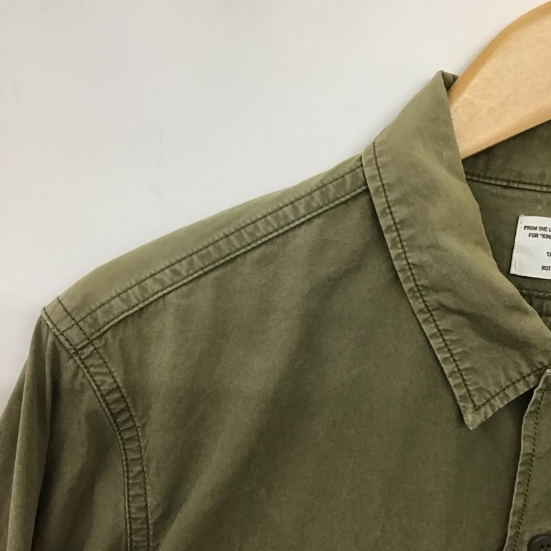 ロットワイラー ROTTWEILER シャツ、ブラウス 長袖 長袖シャツ ミリタリーシャツ カラーシャツ M ロゴ、文字 カーキ / カーキ / khaki メンズ USED 古着 中古 10159189