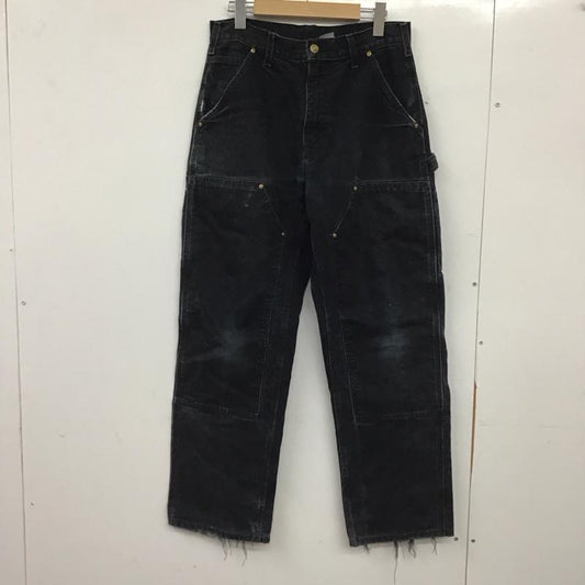 カーハート Carhartt パンツ ワークパンツ、ペインターパンツ ワイドパンツ カジュアルパンツ ワークパンツ ロゴ、文字 ダークグレー / ダークグレー / メンズ USED 古着 中古 10159194