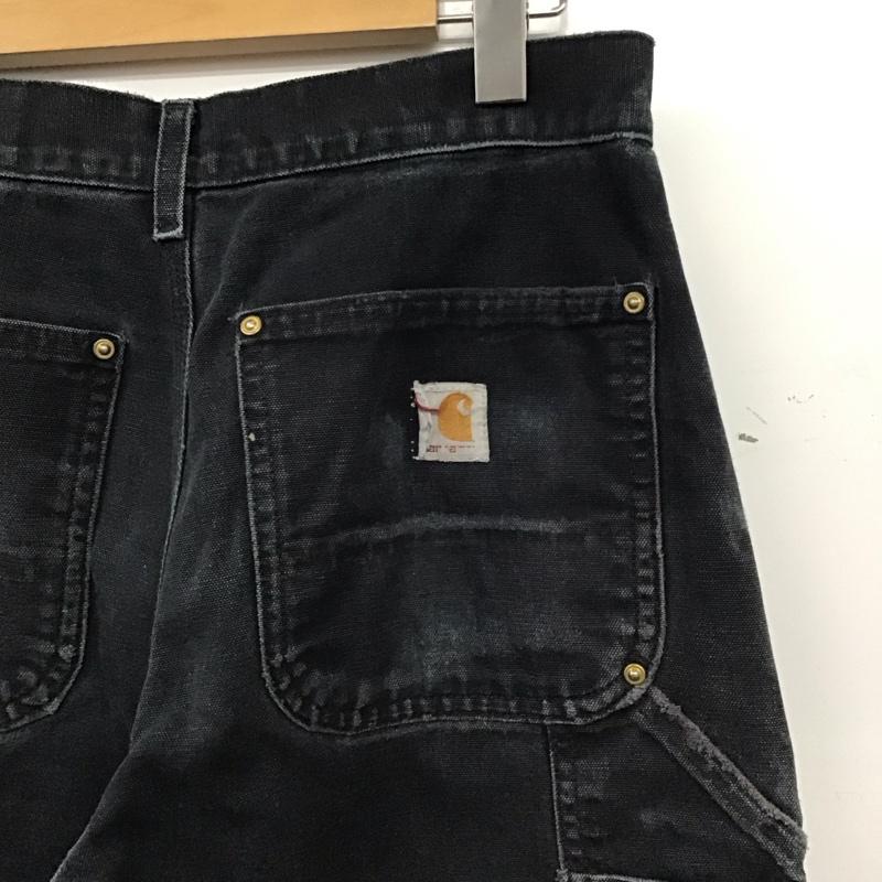 カーハート Carhartt パンツ ワークパンツ、ペインターパンツ ワイドパンツ カジュアルパンツ ワークパンツ ロゴ、文字 ダークグレー / ダークグレー / メンズ USED 古着 中古 10159194
