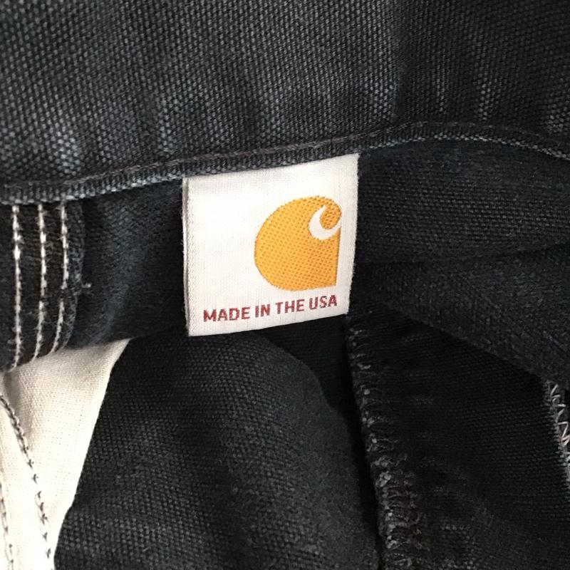 カーハート Carhartt パンツ ワークパンツ、ペインターパンツ ワイドパンツ カジュアルパンツ ワークパンツ ロゴ、文字 ダークグレー / ダークグレー / メンズ USED 古着 中古 10159194