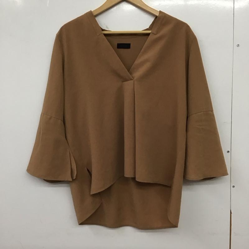 アパートバイローリーズ apart by lowrys カットソー 七分袖 FREE 無地 茶 / ブラウン / brown レディース USED 古着 中古 10159198