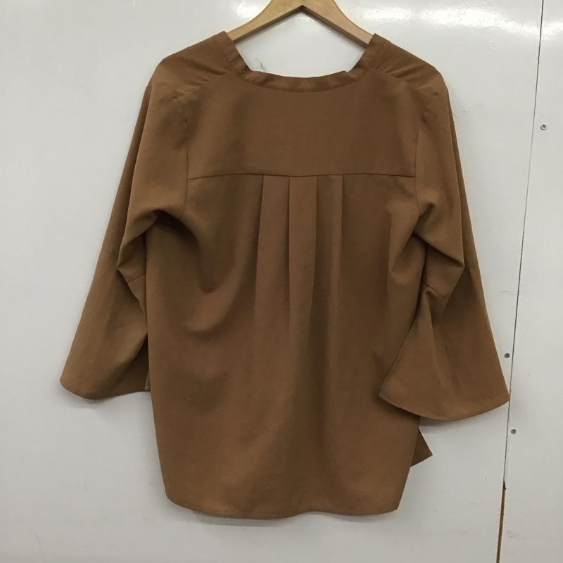 アパートバイローリーズ apart by lowrys カットソー 七分袖 FREE 無地 茶 / ブラウン / brown レディース USED 古着 中古 10159198