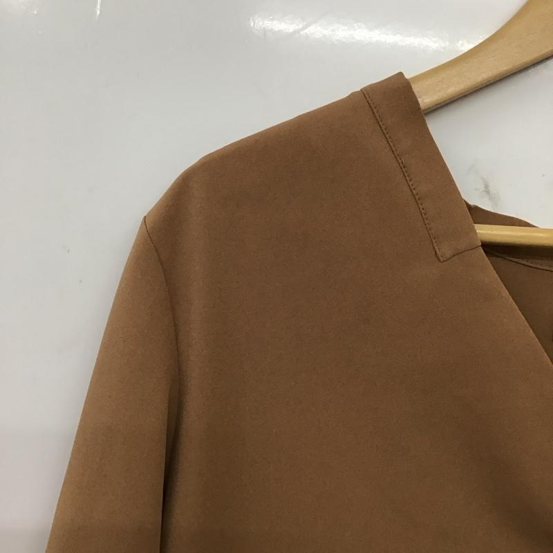 アパートバイローリーズ apart by lowrys カットソー 七分袖 FREE 無地 茶 / ブラウン / brown レディース USED 古着 中古 10159198