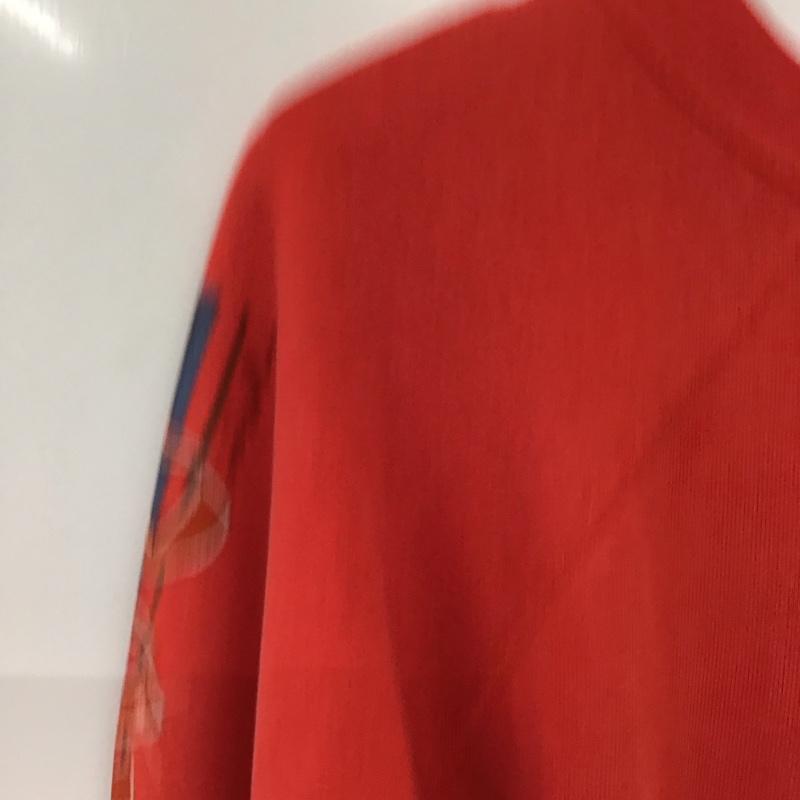 ロンジョン Ron Jon トレーナー 長袖 長袖トレーナー スウェット クルーネック プルオーバー M ロゴ、文字 赤 / レッド / red メンズ USED 古着 中古 10159199