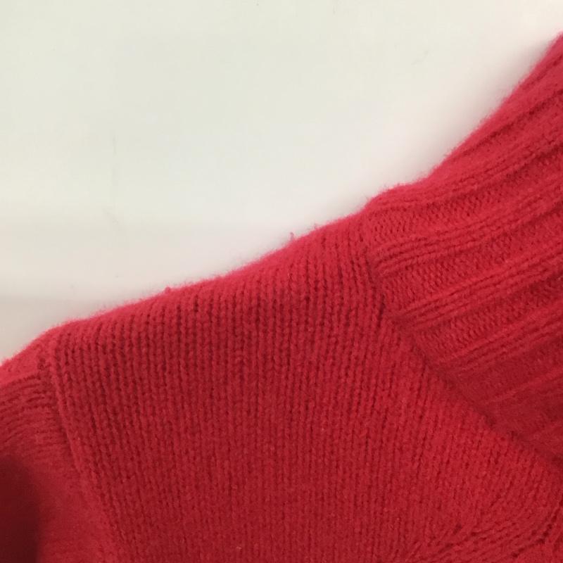 アディダス adidas ニット、セーター 長袖 S 無地 赤 / レッド / red レディース USED 古着 中古 10159202