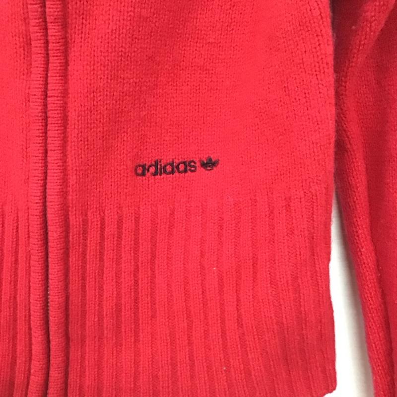 アディダス adidas ニット、セーター 長袖 S 無地 赤 / レッド / red レディース USED 古着 中古 10159202