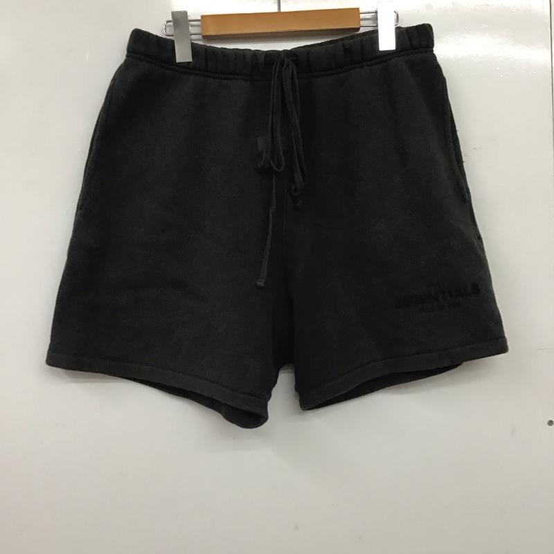 エッセンシャルズ ESSENTIALS パンツ ショートパンツ ショートパンツ スウェット パンツ S ロゴ、文字 ダークグレー / ダークグレー / メンズ USED 古着 中古 10159203
