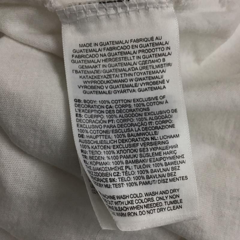 ザノースフェイス THE NORTH FACE Tシャツ 半袖 半袖カットソー プリントTシャツ クルーネックカットソー L ロゴ、文字 白 / ホワイト / white メンズ USED 古着 中古 10159206