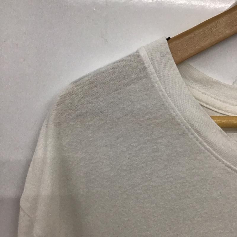 ザノースフェイス THE NORTH FACE Tシャツ 半袖 半袖カットソー プリントTシャツ クルーネックカットソー L ロゴ、文字 白 / ホワイト / white メンズ USED 古着 中古 10159206