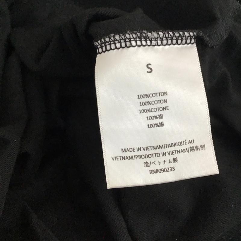 エッセンシャルズ ESSENTIALS Tシャツ 半袖 半袖カットソー プリントTシャツ Vネックカットソー S ロゴ、文字 黒 / ブラック / black メンズ USED 古着 中古 10159207