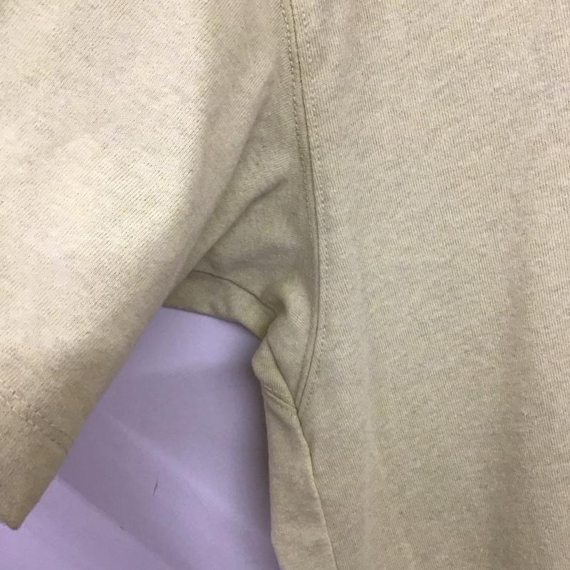 ナンガ NANGA Tシャツ 半袖 半袖カットソー プリントTシャツ クルーネックカットソー M ロゴ、文字 黄緑 / イエローグリーン / メンズ USED 古着 中古 10159211
