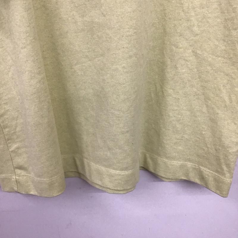 ナンガ NANGA Tシャツ 半袖 半袖カットソー プリントTシャツ クルーネックカットソー M ロゴ、文字 黄緑 / イエローグリーン / メンズ USED 古着 中古 10159211