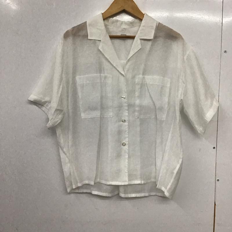 ローリーズファーム LOWRYS FARM シャツ、ブラウス 半袖 FREE 無地 白 / ホワイト / white レディース USED 古着 中古 10159213